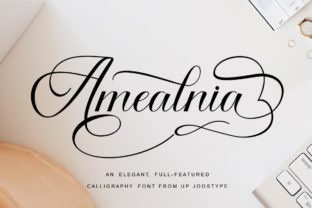 Amealnia: A Script Handwritten Font for Editorial Elegance