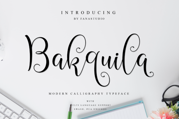 Bakquila Font for Creative Campaigns