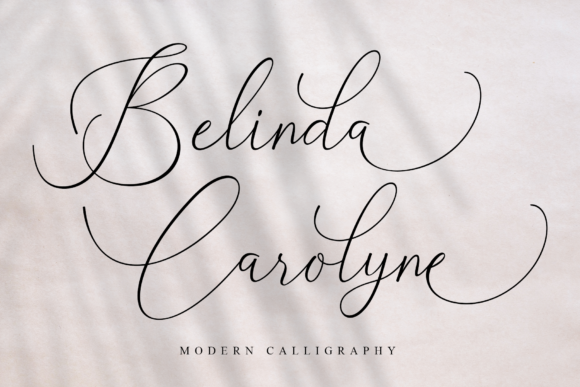 Belinda Carolyne Font for Romantic Crafting Projects