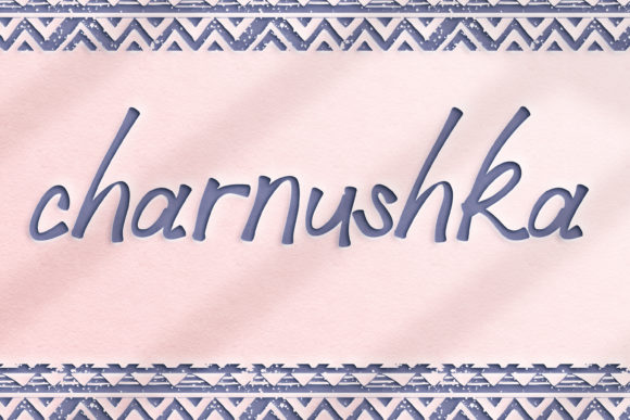 Charnushka: A Handwritten Font for Creative Projects