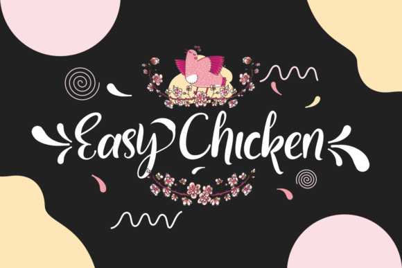 Easy Chicken Font: Modern-Cute Typography for Web Design