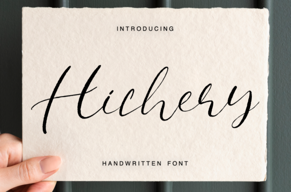 Hichery Font: A Timeless Script for Editorial Elegance