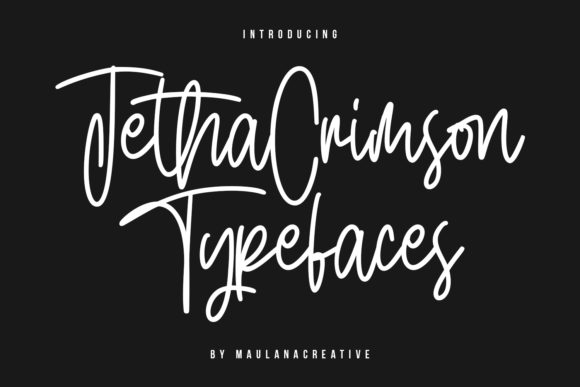 Jetha Crimson: A Handwritten Font for Modern Elegance in Editorial Design
