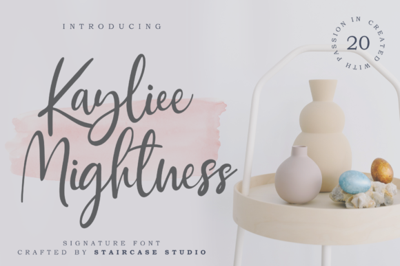 Kayliee Mightness Font: A Charming Script for Handmade Creations