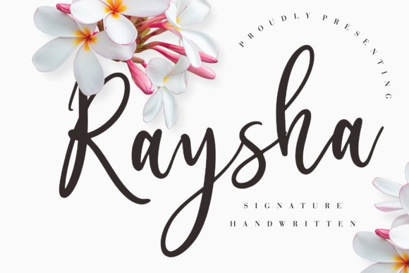Raysha Font: Elegant Script for Creative Projects