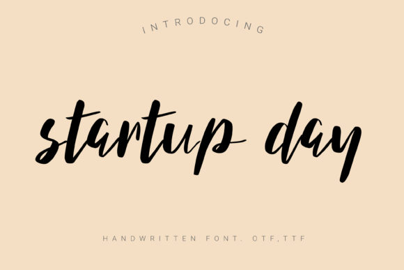 Startup Day Font: A Modern Script for Editorial Elegance