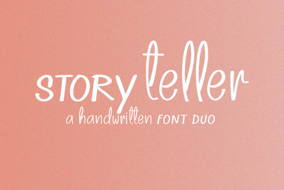 Storyteller Font: A Handwritten Typeface for Creative Campaigns