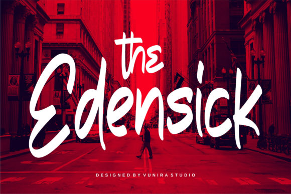 The Edensick Font: A Bold Handwritten Typeface for Marketers