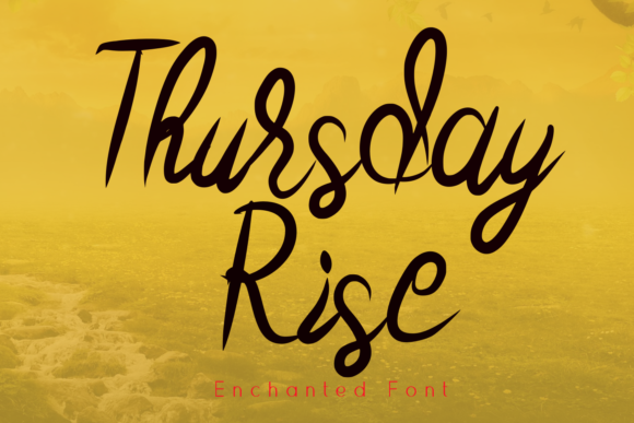 Thursday Rise Font: Modern Handwritten Typography for Impactful Branding