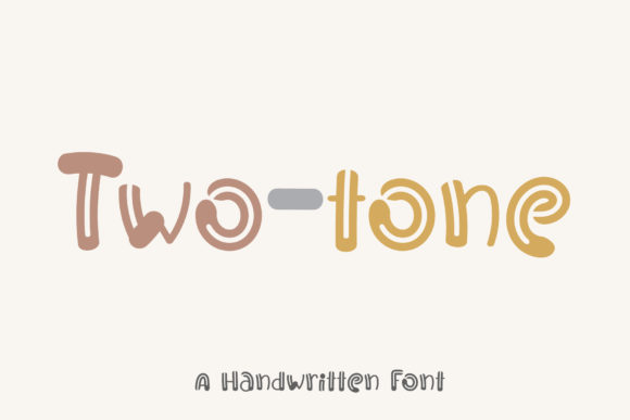 Two-tone Font: A Sweet Script for Creative Projects