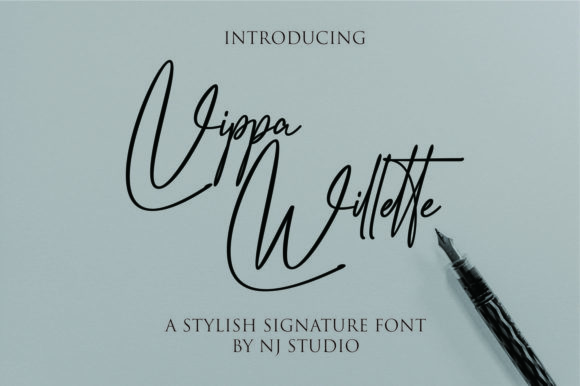 Vippa Willette: A Stylish Signature Font for Digital Branding